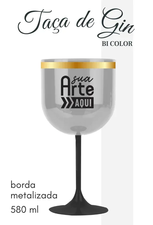Ta&ccedil;a de Gin Bi-Color