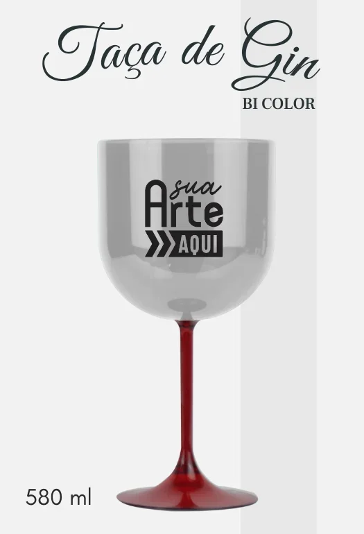 Ta&ccedil;a de Gin Vermelha
